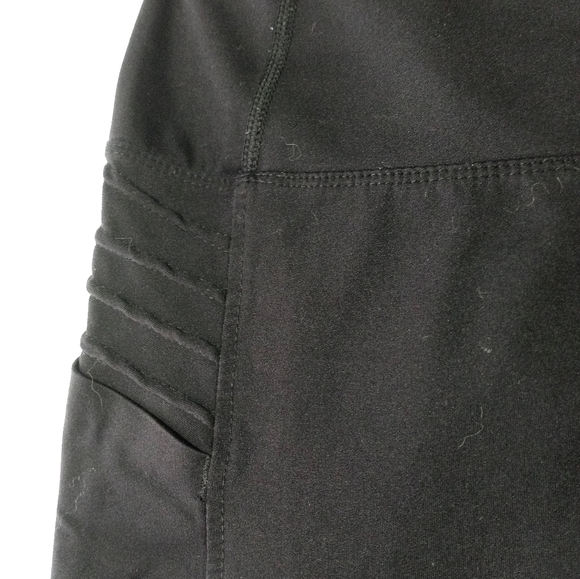 Moto Ankle Leggings black size Large - Picture 3 of 10